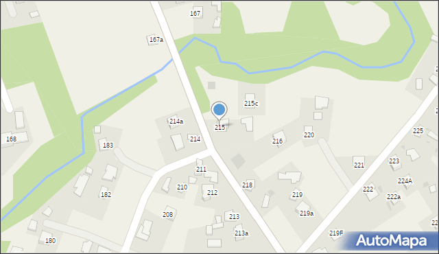 Paszczyna, Paszczyna, 215, mapa Paszczyna