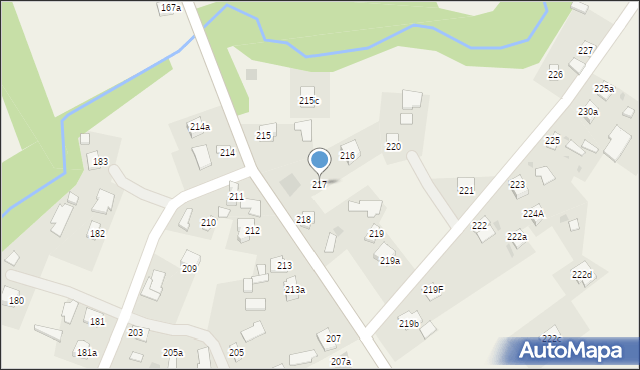 Paszczyna, Paszczyna, 217, mapa Paszczyna