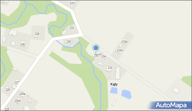 Paszczyna, Paszczyna, 232, mapa Paszczyna