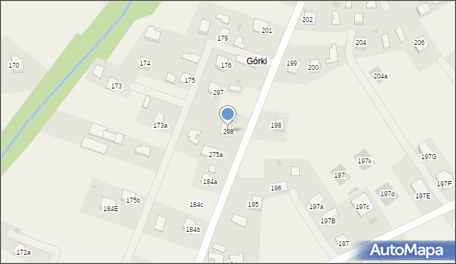 Paszczyna, Paszczyna, 298, mapa Paszczyna