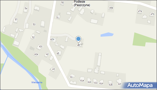 Paszczyna, Paszczyna, 46, mapa Paszczyna