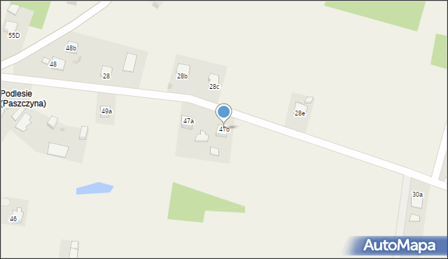 Paszczyna, Paszczyna, 47b, mapa Paszczyna