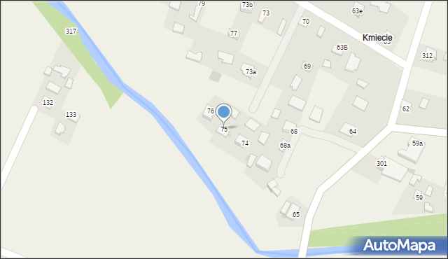 Paszczyna, Paszczyna, 75, mapa Paszczyna