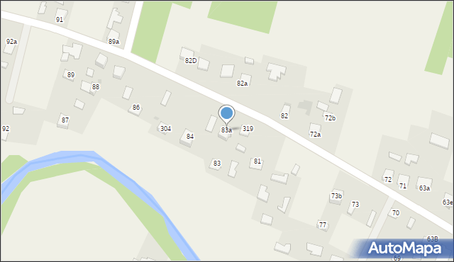 Paszczyna, Paszczyna, 83a, mapa Paszczyna