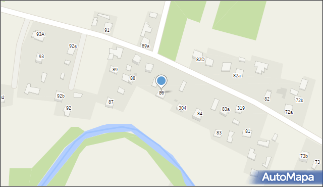 Paszczyna, Paszczyna, 86, mapa Paszczyna