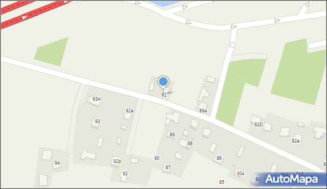 Paszczyna, Paszczyna, 91, mapa Paszczyna