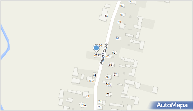 Paszki Duże, Paszki Duże, 63A, mapa Paszki Duże