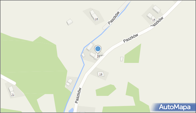 Paszków, Paszków, 18, mapa Paszków
