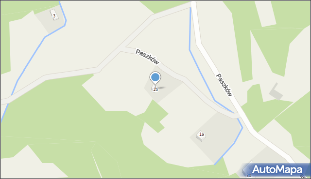 Paszków, Paszków, 1b, mapa Paszków