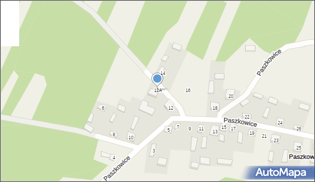 Paszkowice, Paszkowice, 12A, mapa Paszkowice