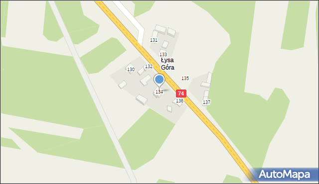 Paszkowice, Paszkowice, 134, mapa Paszkowice