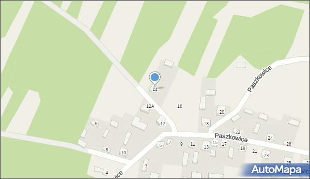 Paszkowice, Paszkowice, 14, mapa Paszkowice