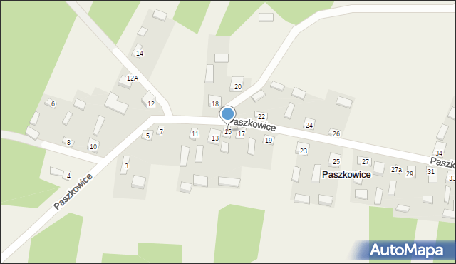 Paszkowice, Paszkowice, 15, mapa Paszkowice