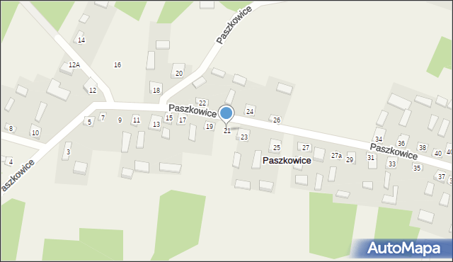 Paszkowice, Paszkowice, 21, mapa Paszkowice