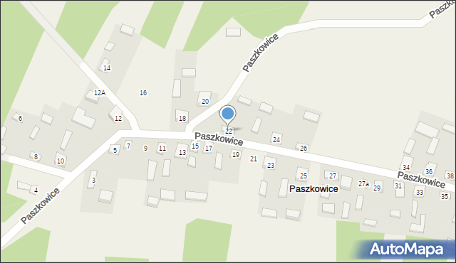 Paszkowice, Paszkowice, 22, mapa Paszkowice