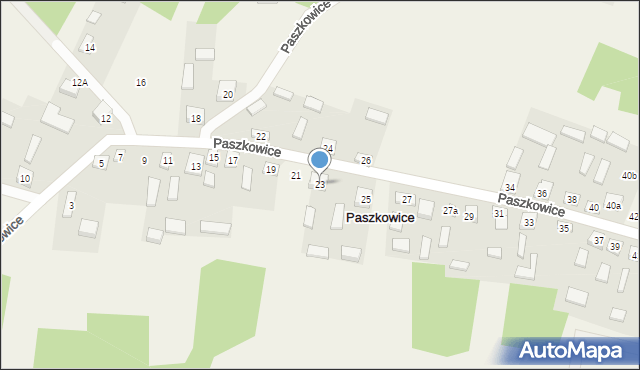 Paszkowice, Paszkowice, 23, mapa Paszkowice