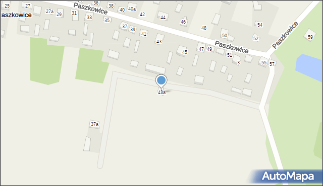 Paszkowice, Paszkowice, 43a, mapa Paszkowice