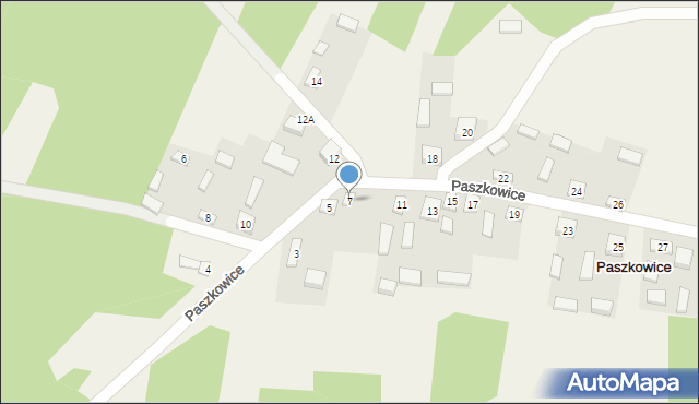 Paszkowice, Paszkowice, 7, mapa Paszkowice