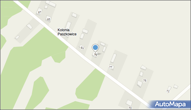 Paszkowice, Paszkowice, 79, mapa Paszkowice