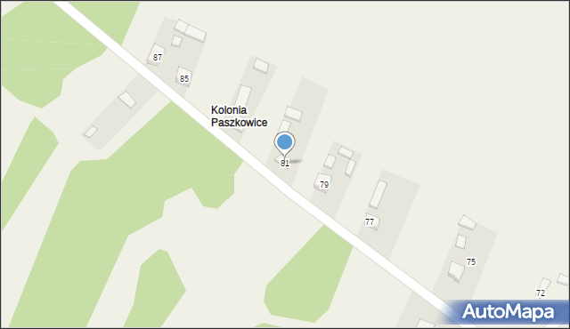 Paszkowice, Paszkowice, 81, mapa Paszkowice