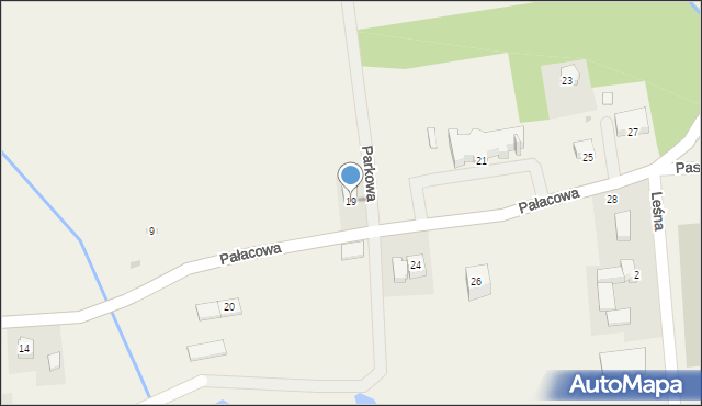 Paszkówka, Pałacowa, 19, mapa Paszkówka