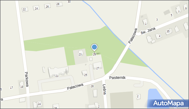 Paszkówka, Pałacowa, 29, mapa Paszkówka