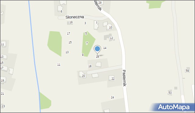 Paszkówka, Pasternik, 16, mapa Paszkówka