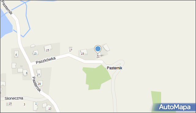 Paszkówka, Pasternik, 21, mapa Paszkówka