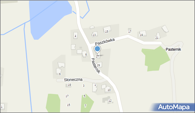 Paszkówka, Pasternik, 27, mapa Paszkówka