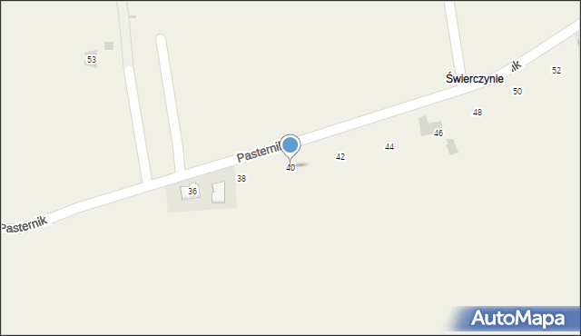 Paszkówka, Pasternik, 40, mapa Paszkówka