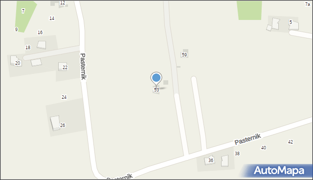 Paszkówka, Pasternik, 53, mapa Paszkówka