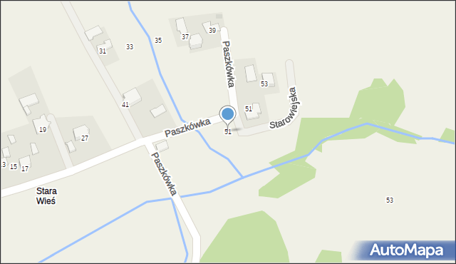 Paszkówka, Paszkówka, 51, mapa Paszkówka