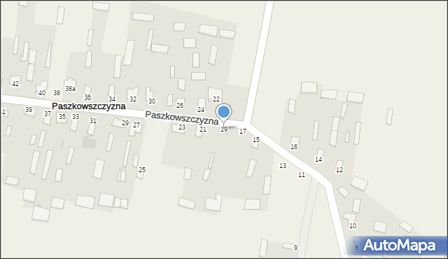 Paszkowszczyzna, Paszkowszczyzna, 19, mapa Paszkowszczyzna