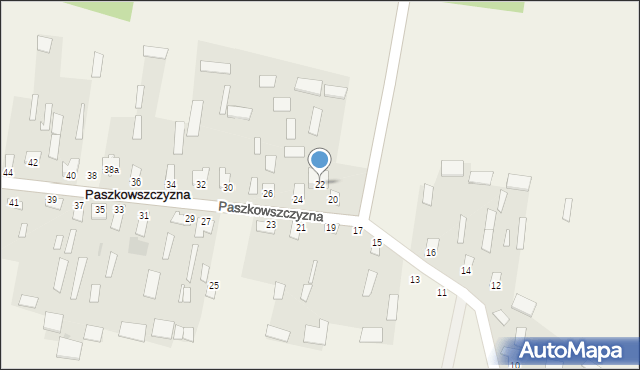 Paszkowszczyzna, Paszkowszczyzna, 22, mapa Paszkowszczyzna