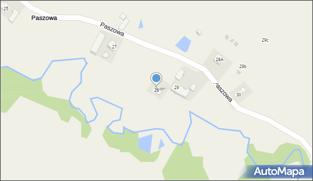 Paszowa, Paszowa, 28, mapa Paszowa