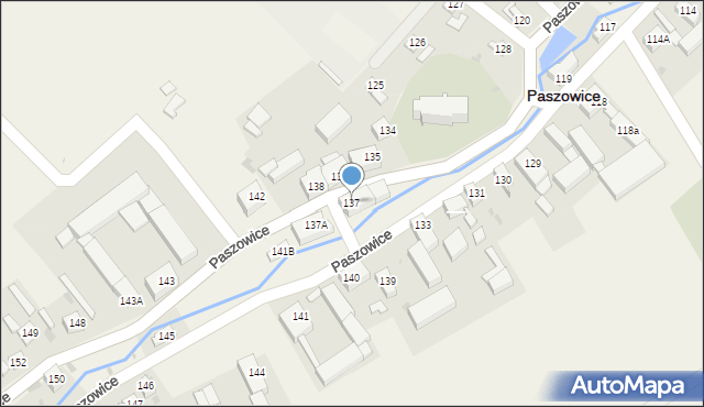 Paszowice, Paszowice, 137, mapa Paszowice