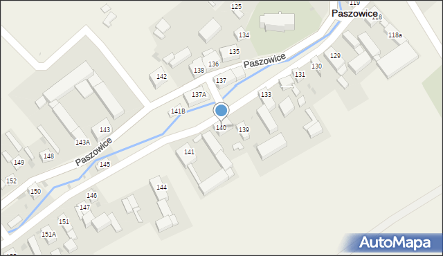 Paszowice, Paszowice, 140, mapa Paszowice