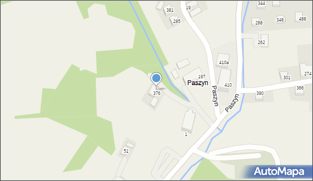 Paszyn, Paszyn, 376a, mapa Paszyn