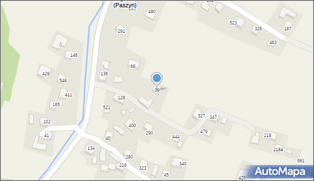 Paszyn, Paszyn, 39, mapa Paszyn