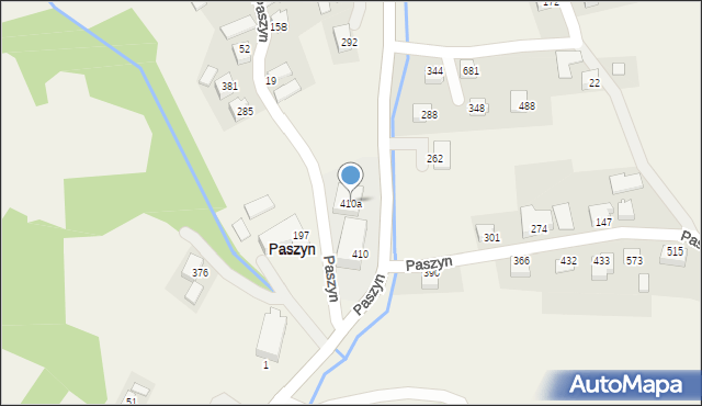 Paszyn, Paszyn, 410a, mapa Paszyn