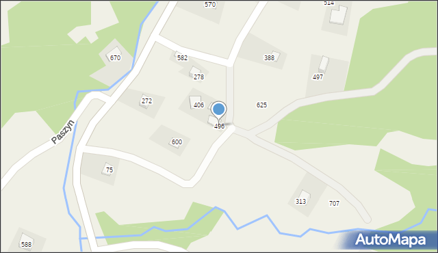Paszyn, Paszyn, 496, mapa Paszyn