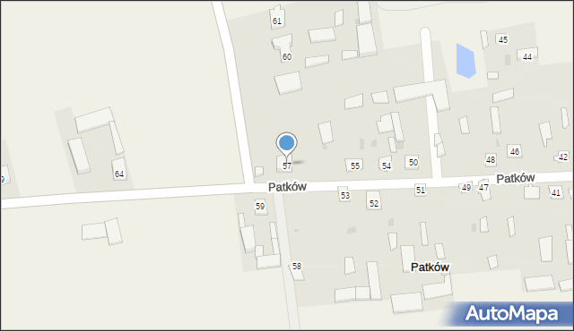 Patków, Patków, 57, mapa Patków