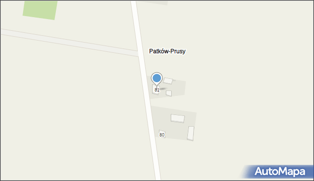 Patków, Patków, 81, mapa Patków