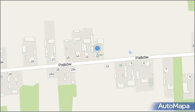 Patków, Patków, 12, mapa Patków