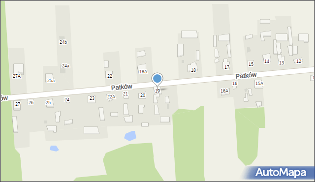 Patków, Patków, 19, mapa Patków