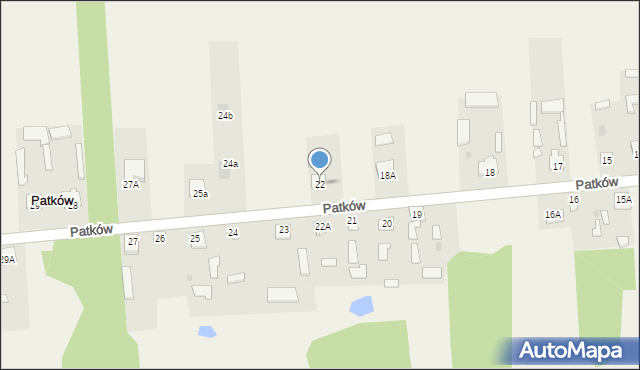 Patków, Patków, 22, mapa Patków