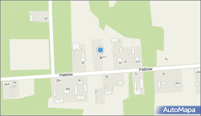 Patków, Patków, 36, mapa Patków