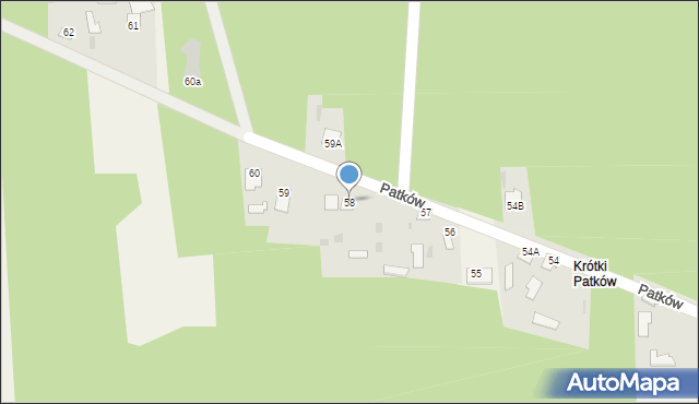 Patków, Patków, 58, mapa Patków