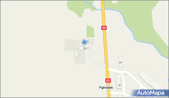 Pątnów, Pątnów, 33, mapa Pątnów