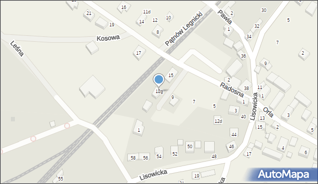 Pątnów Legnicki, Pątnów Legnicki, 12g, mapa Pątnów Legnicki